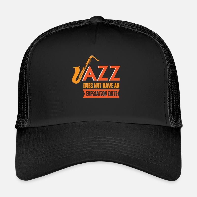 Saxophone Jazz Orchestra Musicians Smooth Jazz Trucker Cap