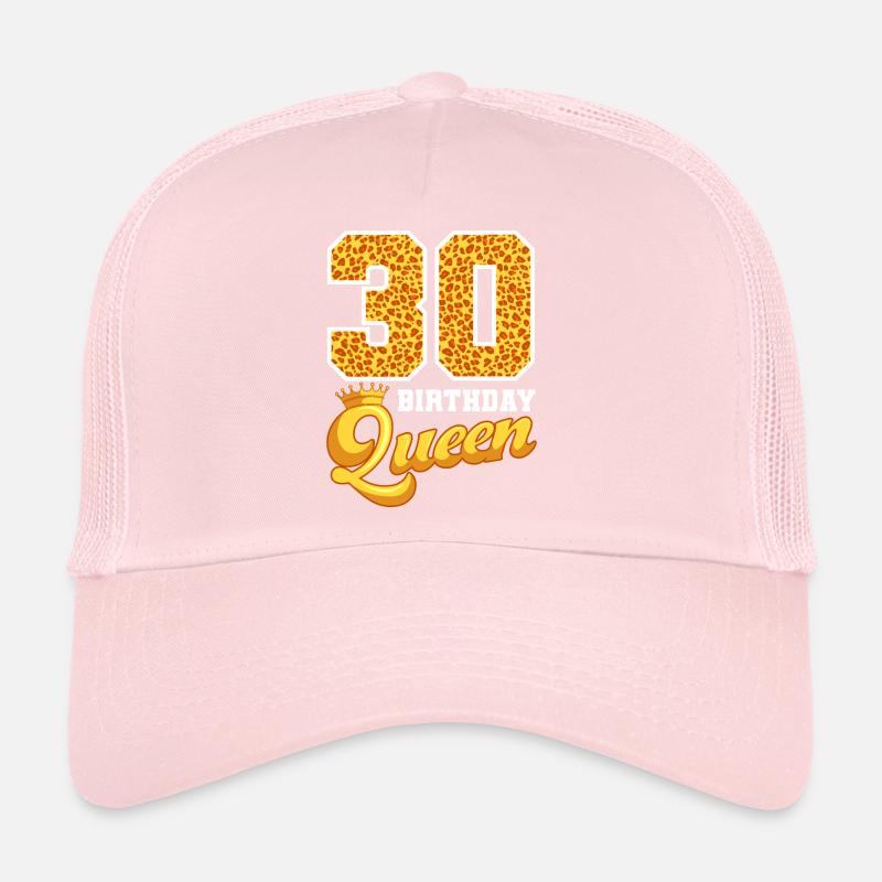 30e anniversaire de la reine léopard Célébration des 30 ans Casquette trucker 