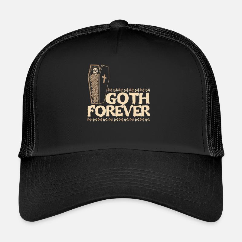 Goth Forever Nu Goth Sorcière de Sorcellerie Occulte Casquette trucker 