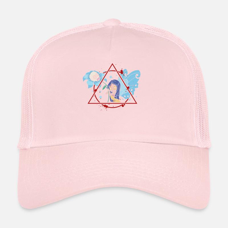 Fée Crâne Nu Goth Sorcière Occulte Sorcellerie Casquette trucker 