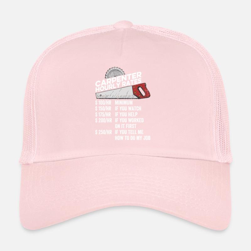 Charpentier Taux horaire Drôle de menuiserie menuiserie Casquette trucker 