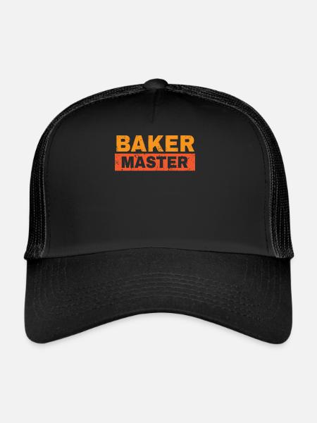 Master Baker Cook Chef Biscuits Pâte de Noël - Casquette trucker  - noir/noir - Devant