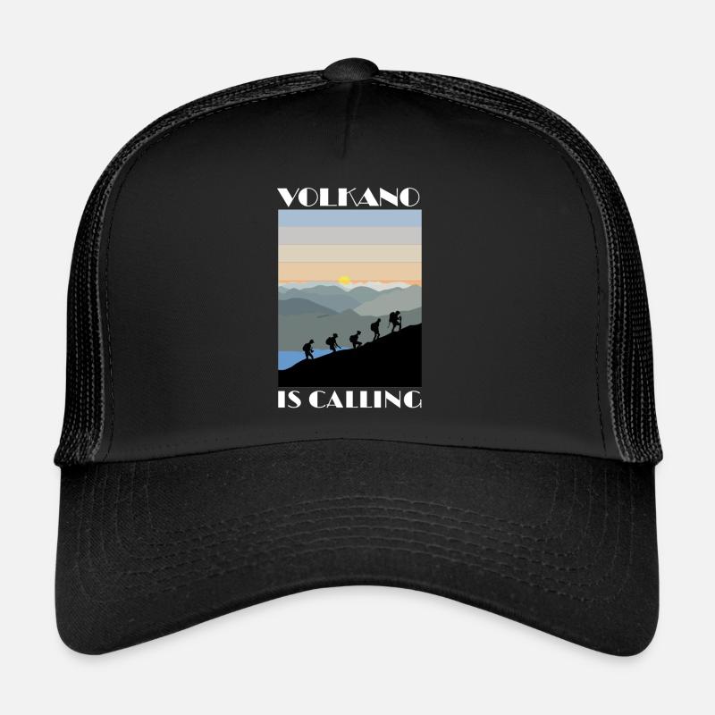 Le volcan appelle la migration de la lave le magma de feu de montagne Casquette trucker 