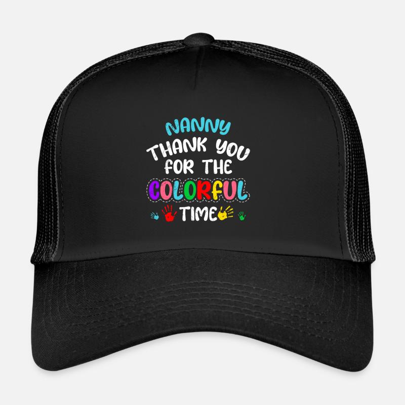 Merci beaucoup pour le temps coloré Merci assistante maternelle Casquette trucker 