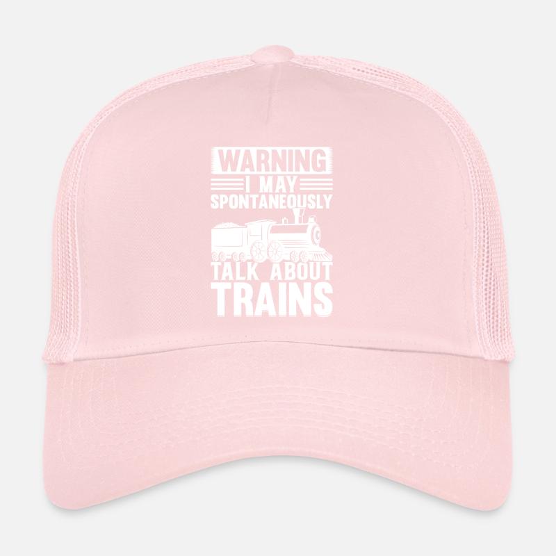 Train Lover - Warning I May Spontaneously Talk Subscription Trucker Cap