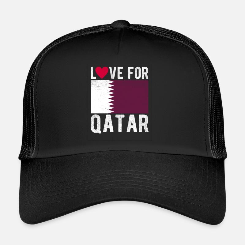 Drapeau du Qatar Casquette trucker 