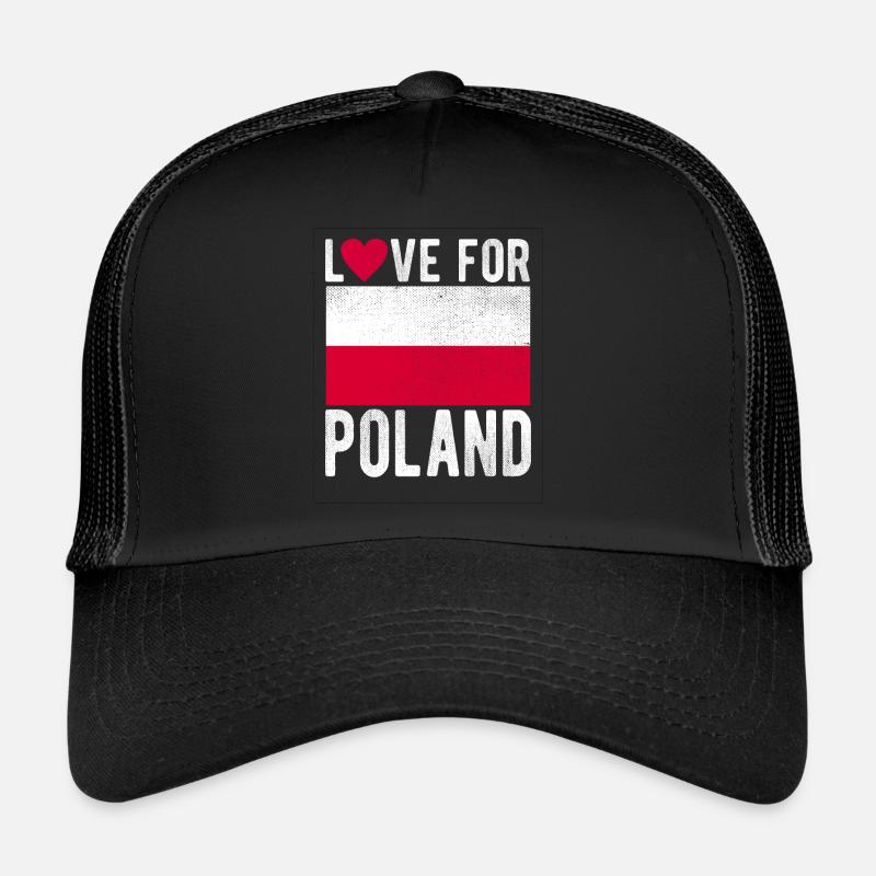 Drapeau de la Pologne Casquette trucker 