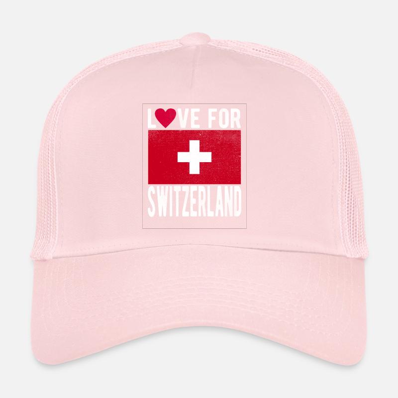 Drapeau de la Suisse Casquette trucker 