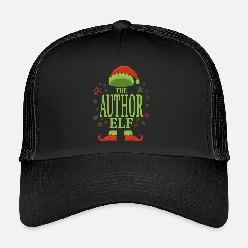 Autor Weihnachtself - Trucker Cap - Schwarz/Schwarz