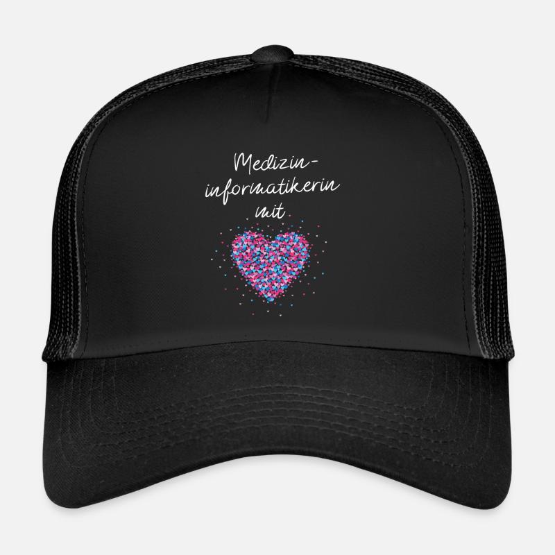 Medizinimformatikerin mit Herz Krankenhaus Klinik Trucker Cap