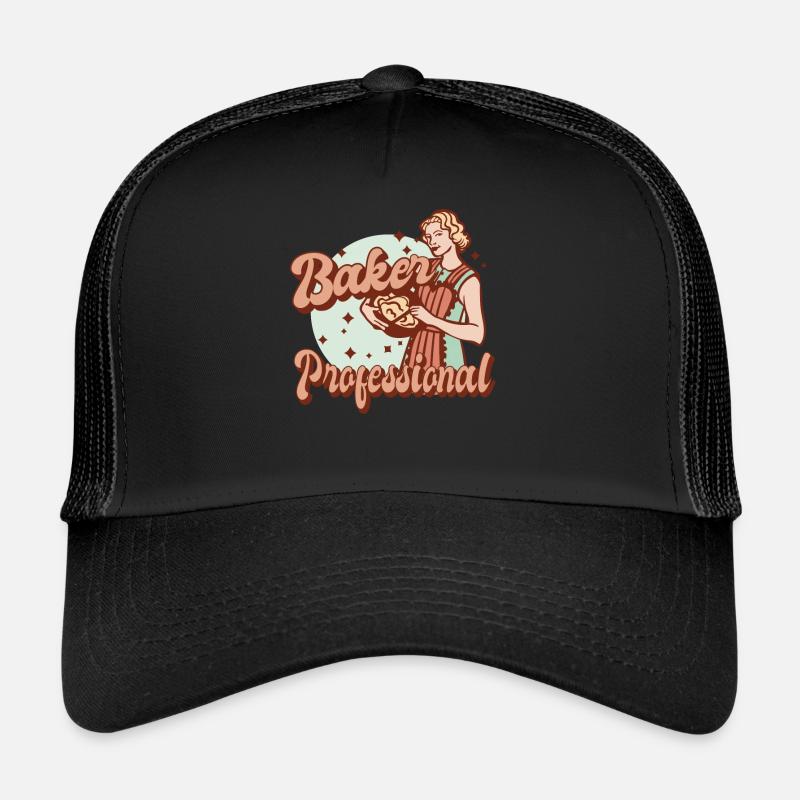 Baker Professional Cook Chef Cookies Christmas Trucker Cap