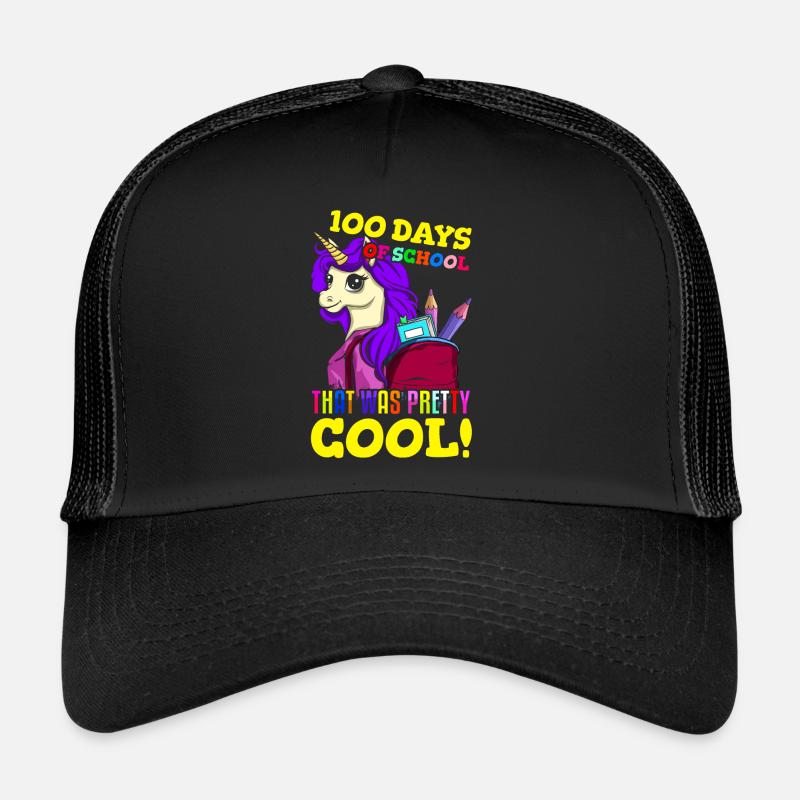 Étudiant 100e jour frais 100 jours d’école Casquette trucker 