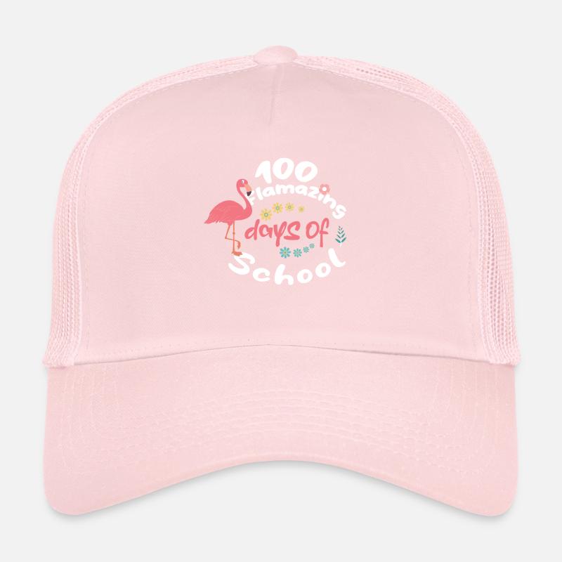 Élève 100e jour Flamingo 100 jours d’école Casquette trucker 
