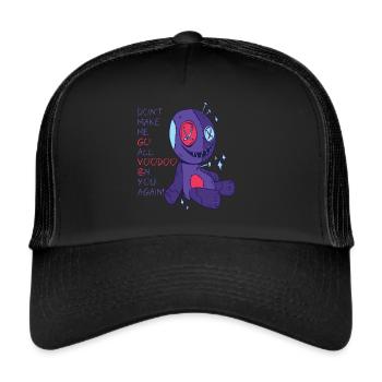 Vaudou à vous ! Sorcellerie effrayante d’Halloween - Casquette trucker  - noir/noir - Devant