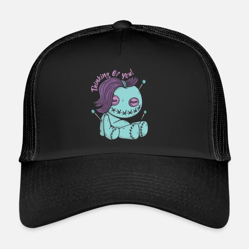 Zombie Voodoo Puppe, die an dich denkt! Halloween- Trucker Cap
