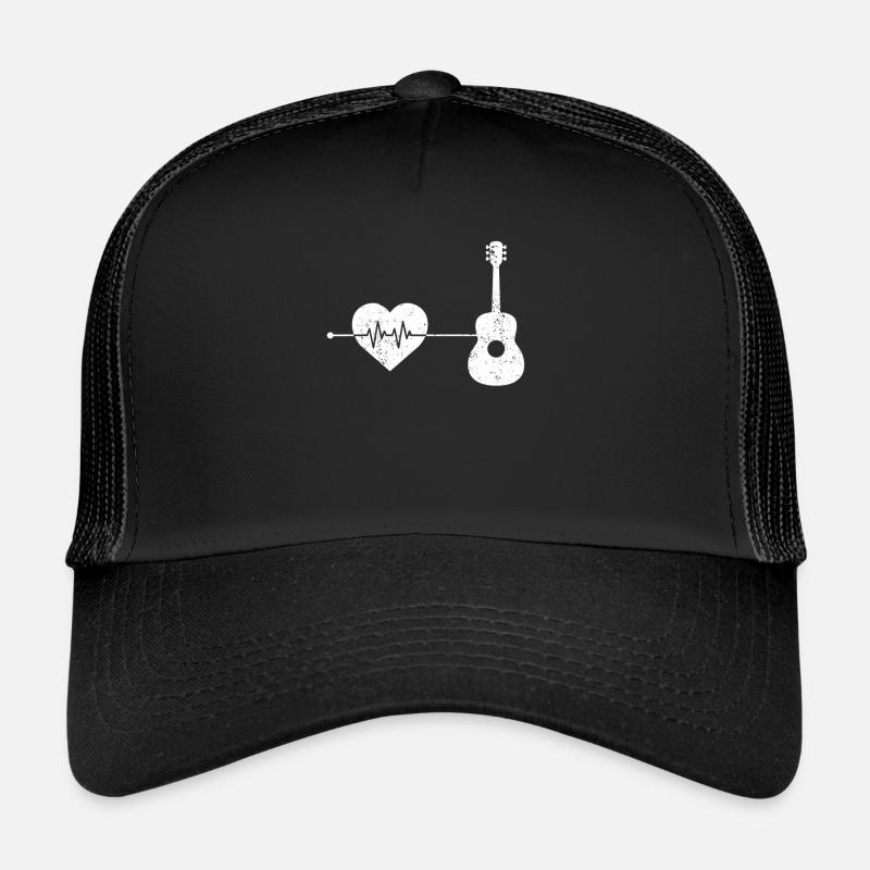Gitarre Herzschlag Trucker Cap