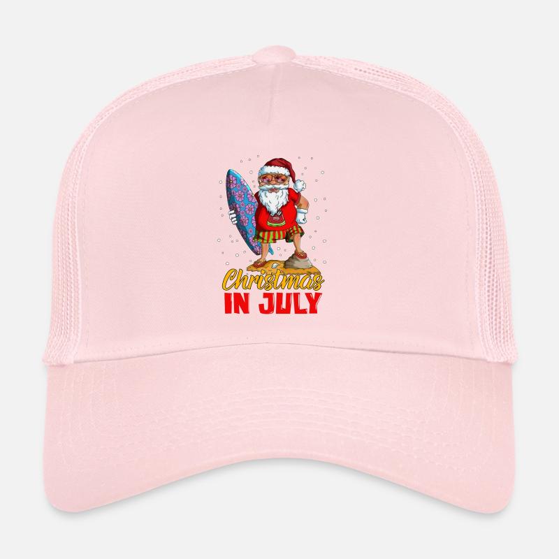 Surfeur Noël en vacances Tenue de plage Loisirs Casquette trucker 