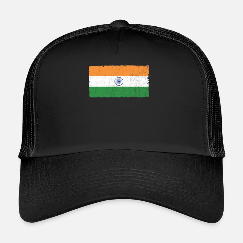 Jour de la République de l’Inde Drapeau indien hindoustani Casquette trucker 