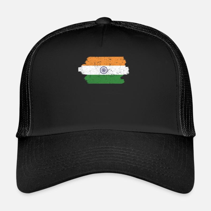 Jour de la République de l’Inde Drapeau indien hindoustani Casquette trucker 