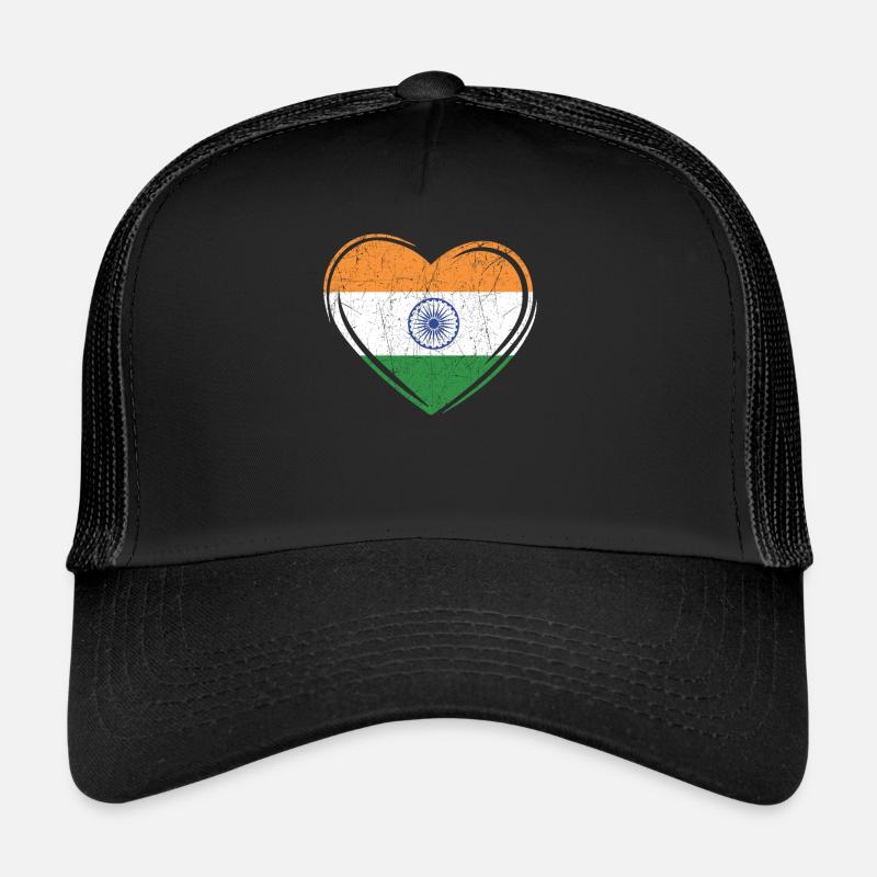 Jour de la République de l’Inde Drapeau indien hindoustani Casquette trucker 