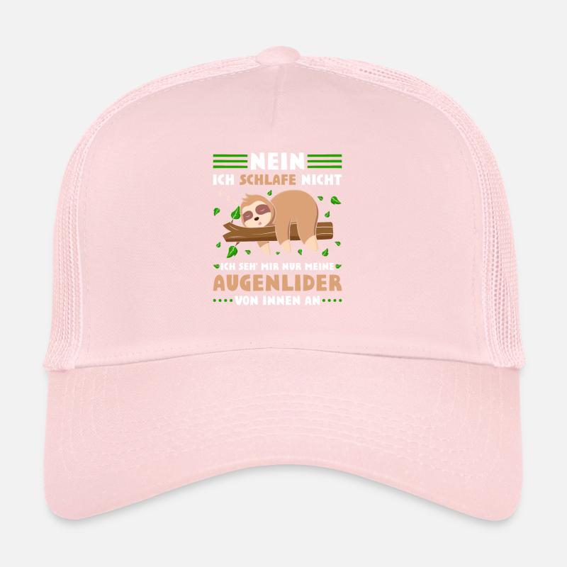 Faultier Sloth Langschläfer Spruch Nachthemd Trucker Cap