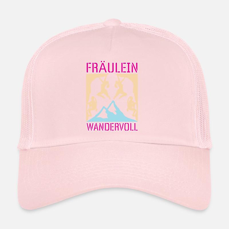 Bergsteigerin Bergsteigen Fräulein Wandervoll Trucker Cap
