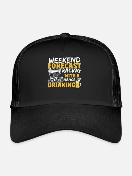 Dirt Track Race Dirt Track Race Track-D - Casquette trucker  - noir/noir - Devant