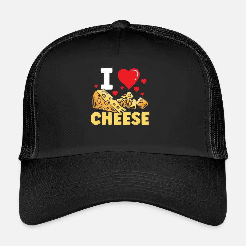 Ich Liebe Käse Liebhaber Süß Sprüche Trucker Cap