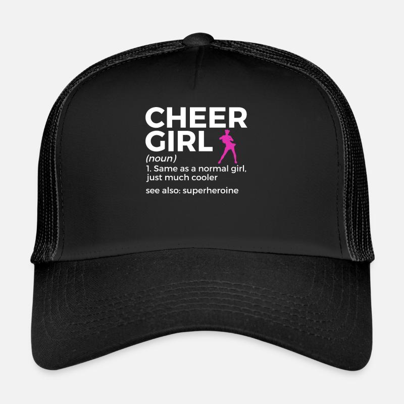 Cheerleader Cheerleading - Trucker Cap - Schwarz/Schwarz