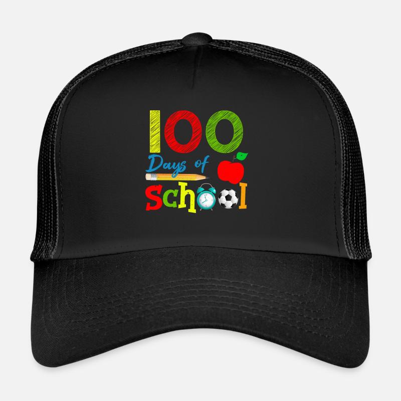 Apple Student 100e jour 100 jours d’école Casquette trucker 