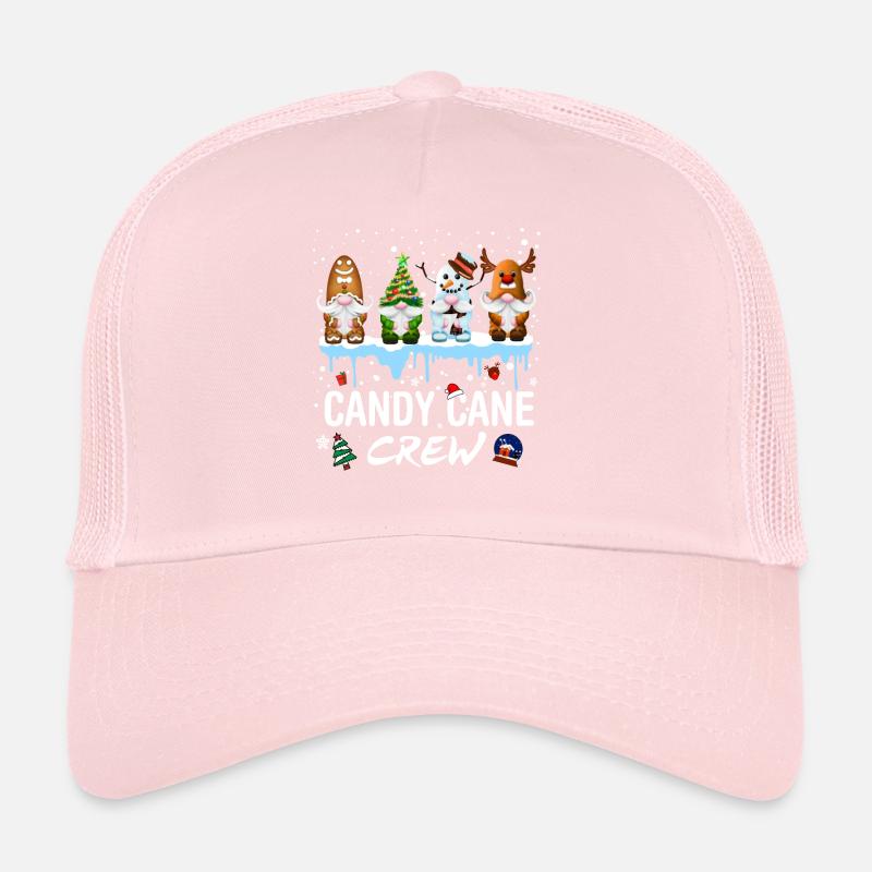 Candy Cane Crew Trucker Cap