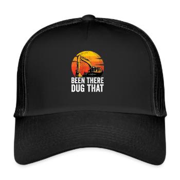 Excavator Excavator Driver Construction Machine Construction Worker Job - Trucker Cap - black/black - Front