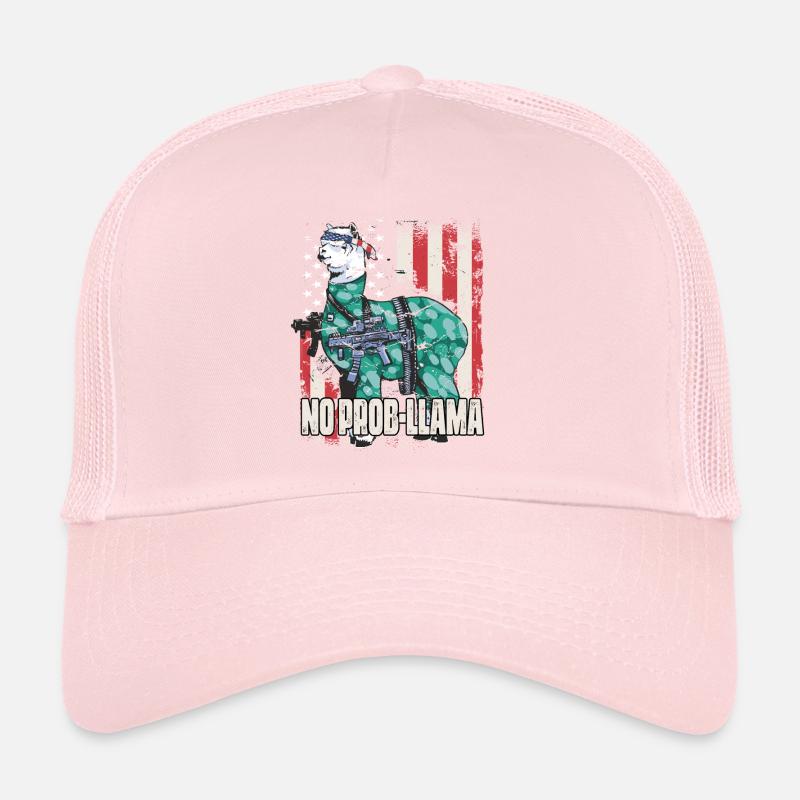 LLambo Alpaga Lama Drôle PAS DE PROB-LAMA Casquette trucker 