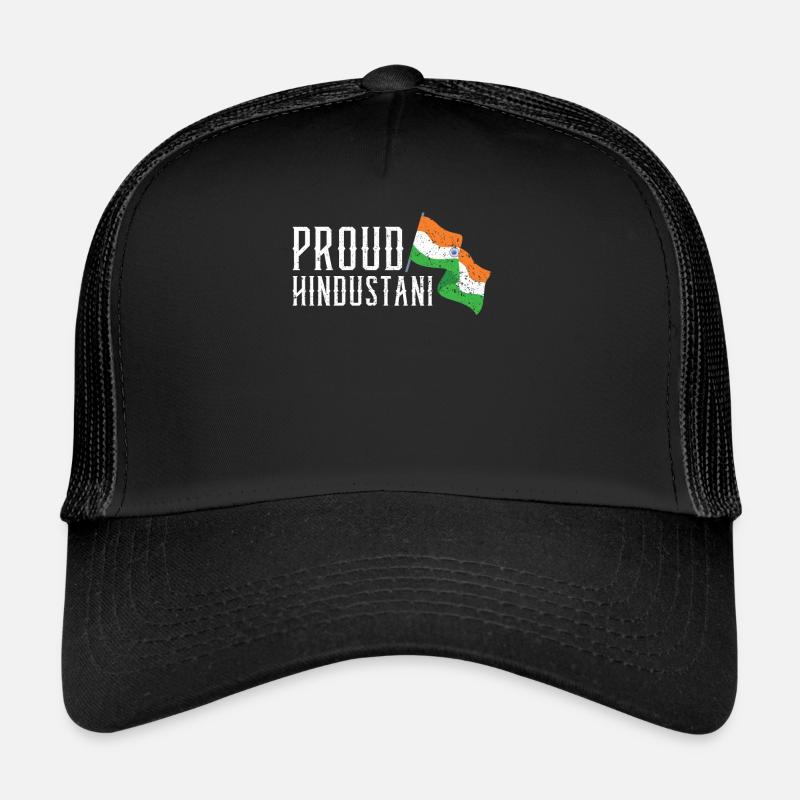 Jour de la République de l’Inde Drapeau indien hindoustani Casquette trucker 