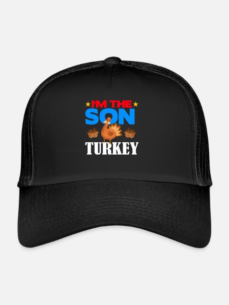 Je suis le fils de la Turquie - Casquette trucker  - noir/noir - Devant