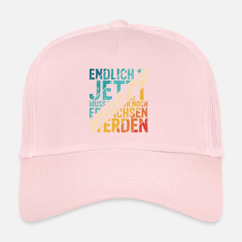 Endlich 18 Geburtstag Party Feiern Geschenk Geburt Trucker Cap
