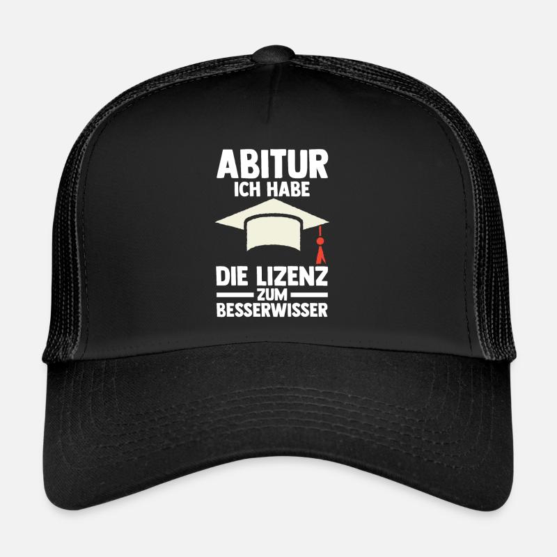 Abitur Abiturient Abifeier Besserwisser Abi Trucker Cap