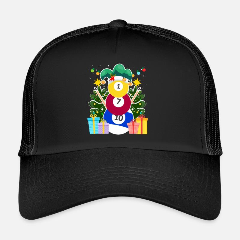 Billiard Balls Billiard Snowman Billiards Billiards Trucker Cap