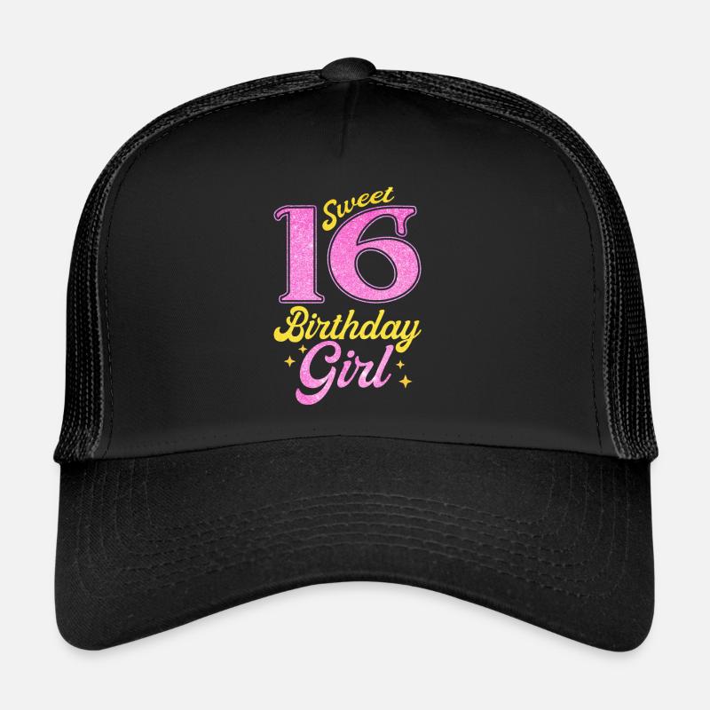 Fille du 16e anniversaire Casquette trucker 