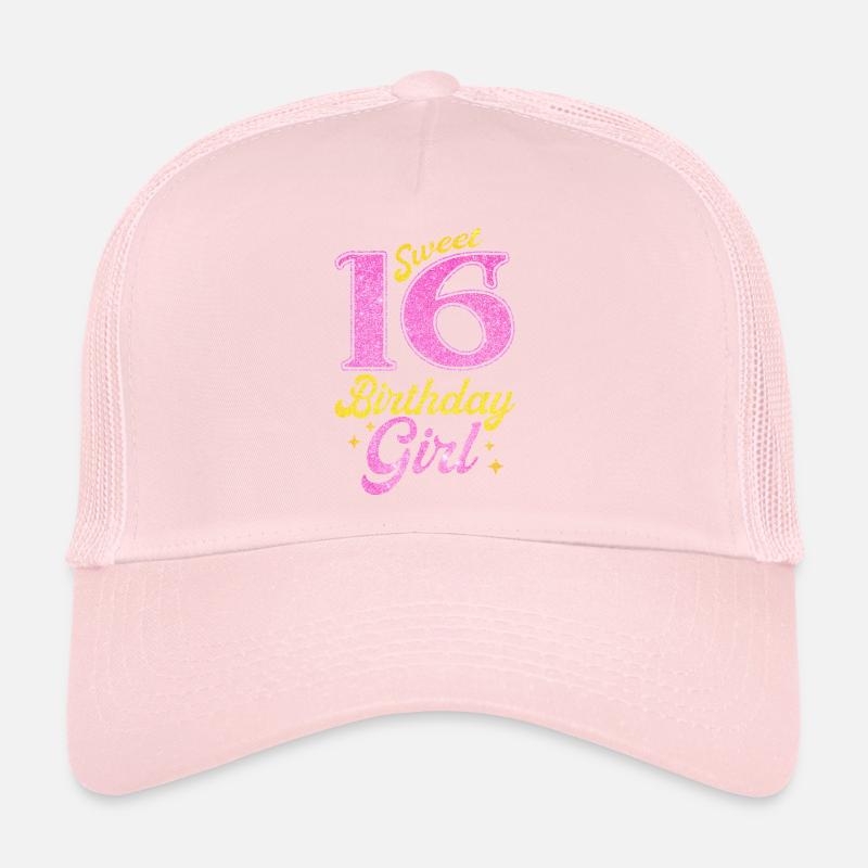 Fille du 16e anniversaire Casquette trucker 