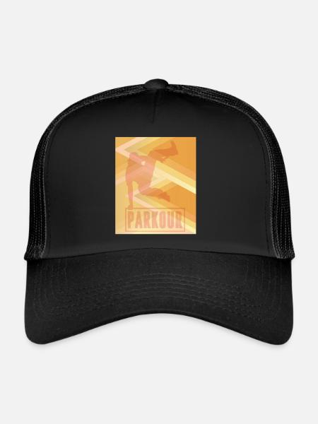 Parkour Art City Run Freestyle Runner - Trucker Cap - black/black - Front