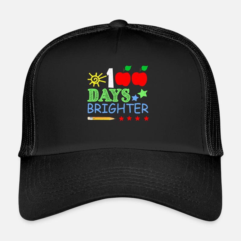 Pencil 100th Day Brighter 100 Days Of School Trucker Cap