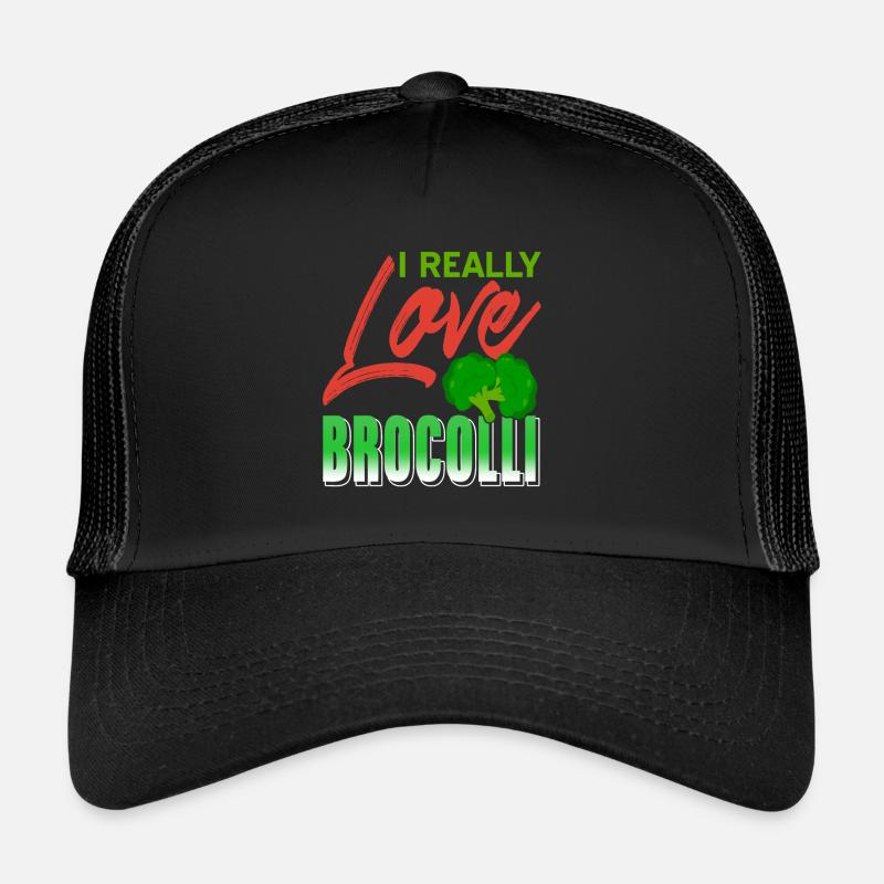 J’aime vraiment le brocoli rétro système immunitaire fort Casquette trucker 