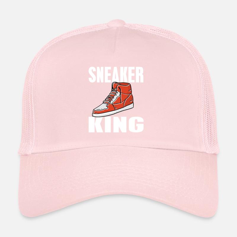 Sneaker King Cool Retro Vintage Sneaker Head Trucker Cap