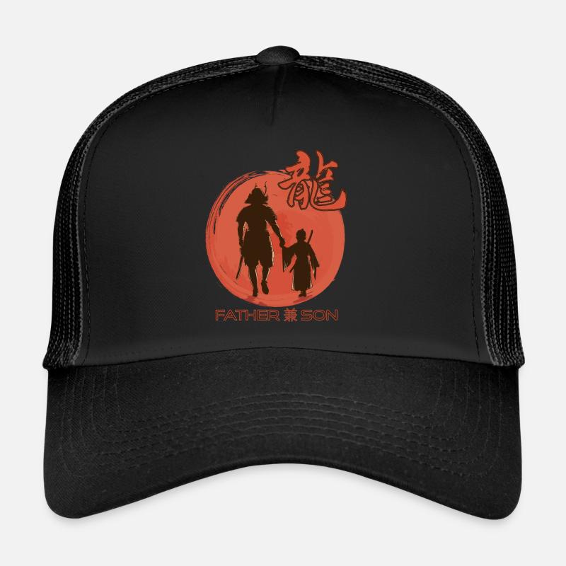 Samurai Father Warrior Japanese Warrior Katana S Trucker Cap