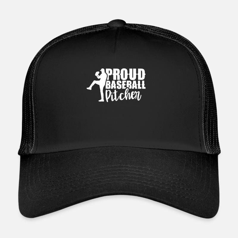 Proud Baseball Pitcher Baseball Pitcher Player Trucker Cap