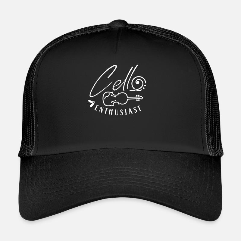 Amateur de violoncelle Musicien Violoncelle violoncelliste Casquette trucker 