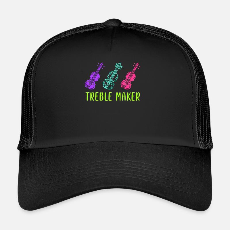 Treble clef treble soprano violin first violin Trucker Cap