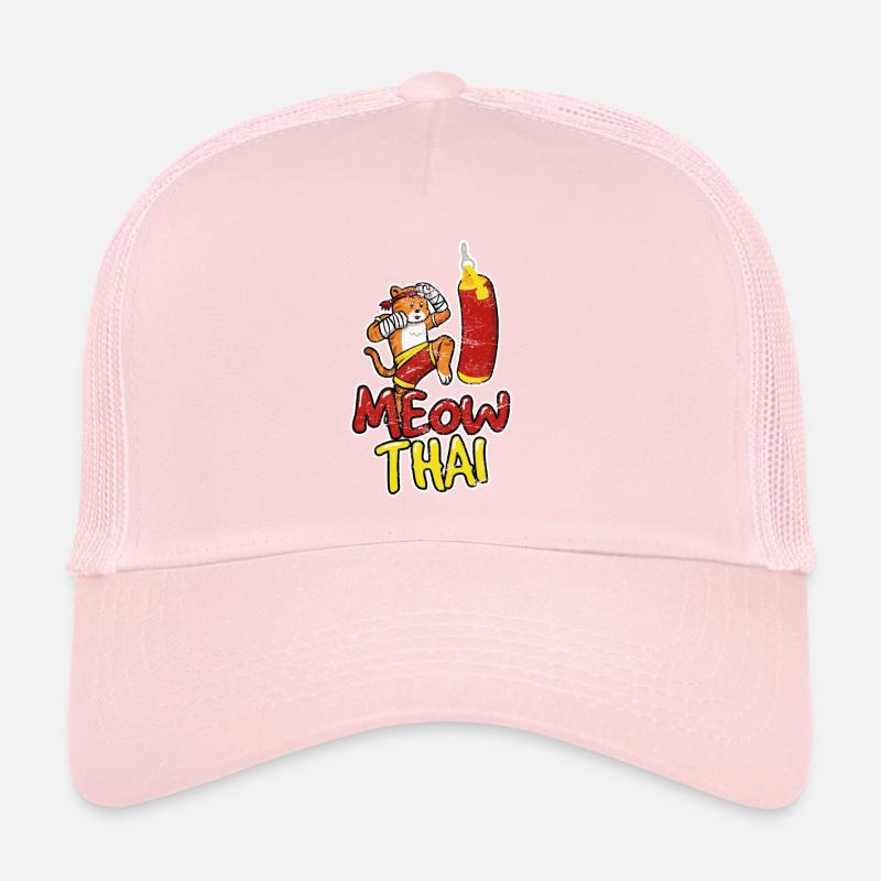 Muay Thai Cat Meow Thai Muay Thai Fighter Kickboxi Casquette trucker 