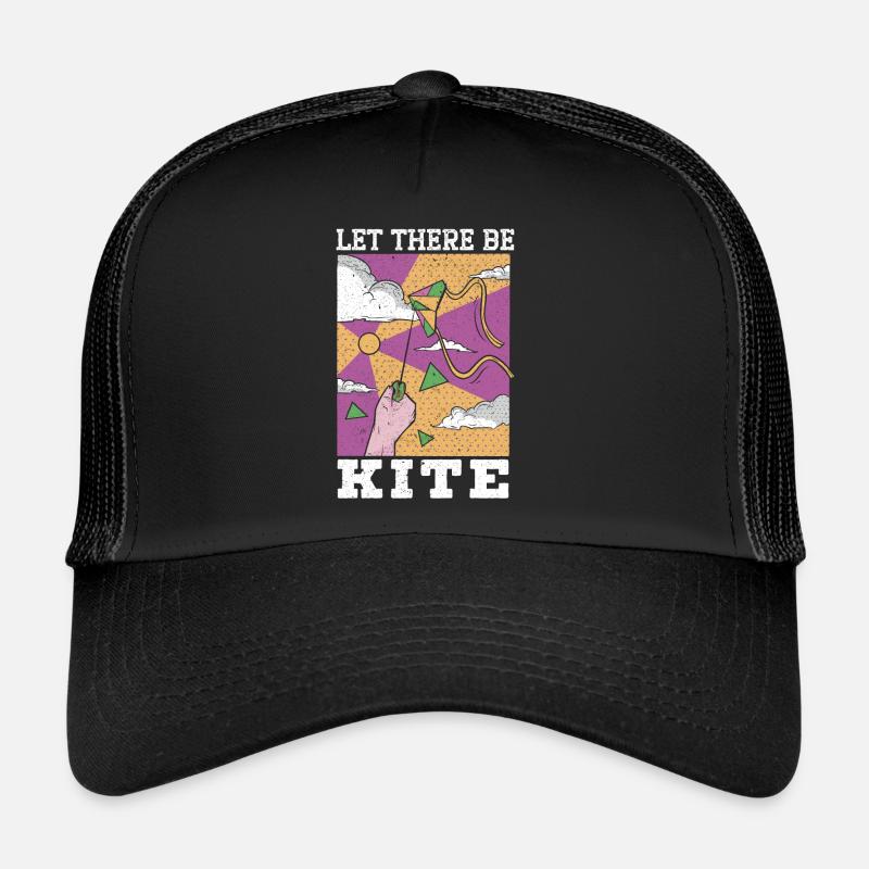 Let There Be Kite Flying Lover Kite Whisperer Trucker Cap
